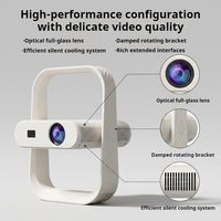 Nouveau design HY370, projecteur intelligent Ultra HD 300 lumens Ansi, 720P, Wifi6, 4/5G, téléchargement d'applications Playstore, mini projecteur portable pour la maison
