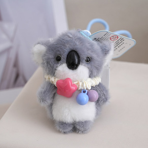 Llavero de peluche de animales Kawaii, colgante para bolso, muñeco de juguete de Panda, Koala, Zorro, Dinosaurio, Conejo, Oso, Pingüino, Elefante, Mono, Cordero, Pato - Product Image 4