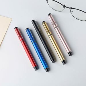 Slim Straight Barrel Anodized Aluminum Twist Gel Ink <b>Pen</b> <b>Multi</b> <b>Color</b> Rotating Metal Signature <b>Pen</b> Custom Logo Promotional Gift - Product Image 2