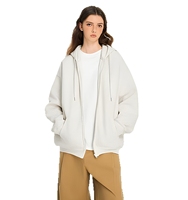 Cardigan zippé à capuche pour femme, en tricot anti-boulochage, idéal pour l'automne