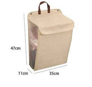 Cesto para Ropa Sucia, Montado en la Pared, Cesta de Almacenamiento para Ropa Sucia, Baño, Plegable, Cesta para Ropa - Product Image 2