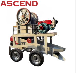 10 15 20tph di động máy nghiền hàm với rung màn hình pe200x300 pe250x400 cho bê tông thạch cao nghiền trong xây dựng trong Zambia - Product Image 2