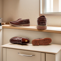 Chaussures bateau classiques haut de gamme en cuir pleine fleur à lacets, confortables, basses, antidérapantes, résistantes à l'abrasion, respirantes et désodorisantes
