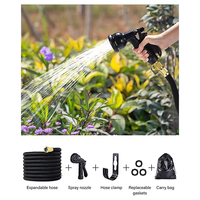 Vente chaude 50FT 100FT tuyau d'arrosage flexible tuyau d'arrosage extensible ensemble de tuyaux d'arrosage