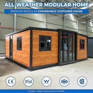 Casa Container 20FT 40FT con 4 Camere da Letto e 2 Bagni, Completamente Arredata, <span class=keywords><strong>Bungalow</strong></span> Familiare Moderno Prefabbricato Modulare - Product Image 1