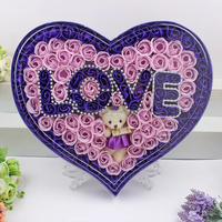 Fleur Artificielle NINI Rose Éternelle Rose Romantique Saint-Valentin Son Empreinte Personnalisée Savon Fleur Préservé Fait Main Écologique