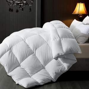 Bedding Comforter <strong>Duvet</strong> Insert All Seasons Down Alternative Quilted Fluffy White Comforter with Corner Taps - Product Image 4