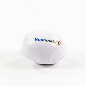 Pelota Antiestrés de Espuma Blanca Barata con Logotipo Personalizado Impreso, Pelota Antiestrés Promocional Publicitaria Personalizada con Forma de Cerebro - Product Image 1