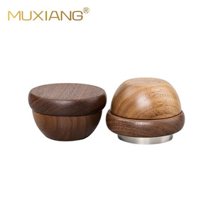 Muxiang Wood Smoking Grinder Zinc Alloy Inner Core Round Shape Customizable For Hand Rolled Cigarettes - Product Image 3