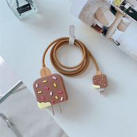2024 Tendance Innovant Petits Gadgets 18W 20W 3D Mignon Dessin Animé Silicone Téléphone USB Chargeur Câble Protecteur