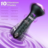 Masseur de prostate vibrant rotatif, plug anal masculin, jouet pour adultes