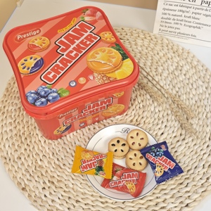 Nuovo arrivo 400g biscotti ripieni di marmellata di frutta-qualità artigianale per produttore di latta - Product Image 1