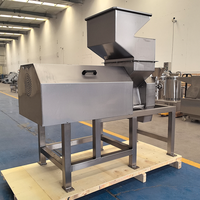 Driebladige rotor gember bieten fruit pulverisator industriële groentehakker machine roestvrijstalen groentevermaler