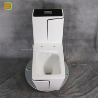 Siyah Çizgili Kare Klozet Lavabo Seti Banyo Wc Seramik Çift Yıkama Sistemli Yer Tipi Tek Parça Klozet Seti