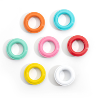 Œillets de haute qualité en laiton sans nickel, écologiques, durables, certifiés OEKO-TEX, avec logo couleur personnalisé pour accessoires vestimentaires