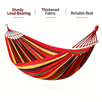 Hamac de camping et de voyage en toile de polyester et coton, options simple ou double, vente en gros, équipement de détente et de repos
