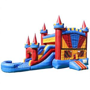 Château gonflable Winway 8x4m en PVC avec toboggan, capacité 500kg, pour usage extérieur, prix usine - Product Image 1