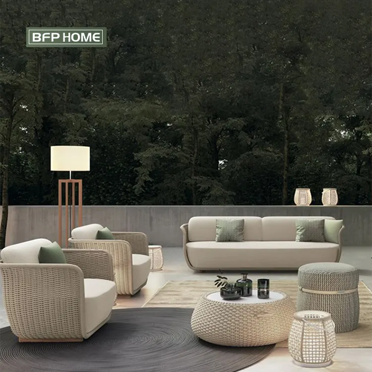 BFP Home One-Stop-Service High-End-Design Fabrik preis Familie Freizeit Balkon Patio Garten Sets Outdoor Sofas Möbel