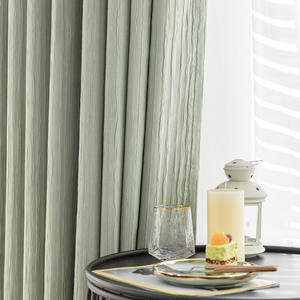 <span class=keywords><strong>Tenda</strong></span> parasole con gancio isolante per soggiorno e camera <span class=keywords><strong>da</strong></span> letto in Crepe <span class=keywords><strong>verde</strong></span> Matcha giapponese - Product Image 3