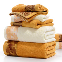 Serviette de toilette 100% coton et fibre de bambou, logo personnalisable, douce, pour la maison ou l'hôtel, technique de tissage pour adultes