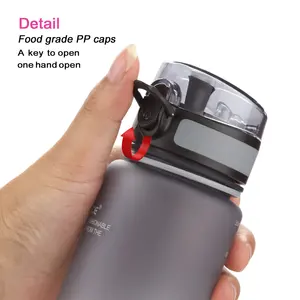 UZSPACE Hot Products Portable Eco-friendly Custom Logo BPA Free Flip Top Lid Plastic Water Bottle