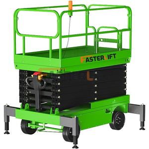 Dongkrak Hidrolik Elektro Fasterlift CE ISO 500kg Baja Paduan Mini Scaffolding Platform Kerja Udara untuk Penggunaan Dalam Ruangan - Product Image 1