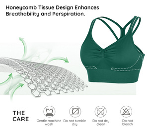 <span class=keywords><strong>Soutien</strong></span>-<span class=keywords><strong>gorge</strong></span> de sport respirant Vractive pour femme, sans couture, extensible dans quatre directions, pour fitness et yoga, dos <span class=keywords><strong>croisé</strong></span>, vente en gros - Product Image 3