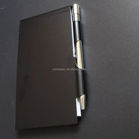 Porte-bloc-notes mini noir, facile à emporter, fournitures scolaires, bureau