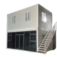 Casa Prefabricada de Acero Ligero de 20 pies, 30 pies, 40 pies con Diseño Personalizado, Aislamiento Acústico, Casa Contenedor Desmontable, Oficina, Apartamento, Sala de Estar
