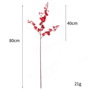 YOPIN-3677 réaliste artificiel 3 fourchettes <span class=keywords><strong>Oncidium</strong></span> Real Touch <span class=keywords><strong>orchidée</strong></span> dansante pour la décoration - Product Image 6