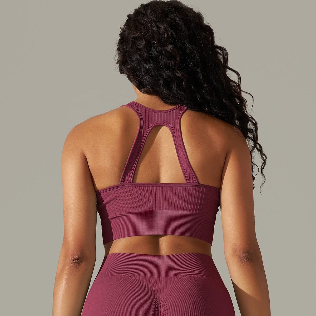 Tank Tops Basic Seamless Ribbed Sleeveless Round Neck Workout Top Summer Exercise Yoga Gym Shirts for Women