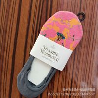 Spot Small Embroidery Shallow Chaussettes invisibles pour femmes en gros