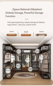 大型金属落地式服装展示架（工厂用）、家用卧室储物架 - Product Image 2
