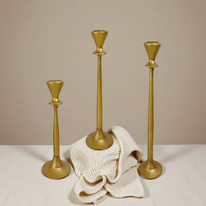 European <b>Retro</b> Style Iron Candlestick Set Cylindrical Home <b>Decoration</b> Eco Friendly Candle Holder For Dinner Table Centerpiece - Product Image 2