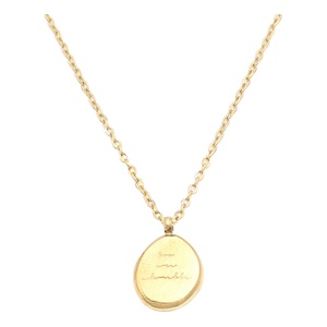 Collier pendentif en or 18 carats en gros, bijoux en acier inoxydable pour femmes, vente chaude, cadeaux avec stock suffisant - Product Image 2