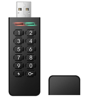 Clé USB 256 sécurisée, 2.0 bits, 16 go, disque U, mot de passe matériel, pour la Protection personnelle, coque en aluminium
