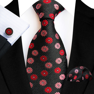 Mode Paisley Designs Hommes <span class=keywords><strong>Cravate</strong></span> et Poche Carré Ensemble Boutons De Manchette 3pcs <span class=keywords><strong>Cravate</strong></span> Ensemble pour Hommes De Mariage <span class=keywords><strong>Cravate</strong></span> Hanky Accessoires Cravats - Product Image 3