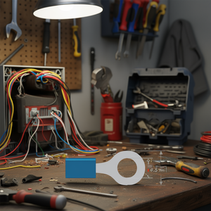 Conector rápido de 5,3 mm y 9,5 mm, terminales de cable con ojal, PVC azul, 50 piezas - Product Image 2