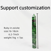Approvisionnement direct usine : Rubis en zoïsite de qualité supérieure, sélectionnés à la main, facettés, pour la méditation spirituelle