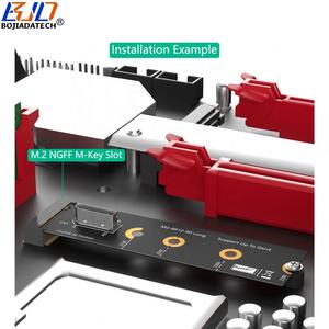 Konektor SFF-8612 SFF-8611 Oculink baru pabrik ke 2230 2242 2260 2280 NGFF <span class=keywords><strong>M</strong></span>.<span class=keywords><strong>2</strong></span> Key-<span class=keywords><strong>M</strong></span> PCIE 4.0 NVME kartu adaptor antarmuka - Product Image 6