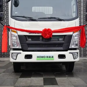 Wholesale Sinotruk HOWO 4.5T 4.15m Single-Row Pure Electric Van Light Truck 81.14kWh EV Howo Van New Condition Diesel Fuel Type