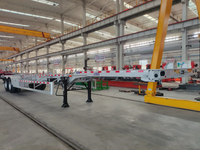 40 Pieds 20FT 2/3/4 Essieu 40t 60t 80t Skeleton Flatbed Semi Remorque pour 20 40 45 FT Conteneur Transport Châssis Fabricant
