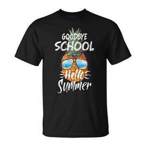 Adieu l'école, bonjour l'été ! Débardeur T-shirt Ananas « Dernier Jour d'École » - Article Promotionnel - Product Image 2