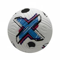 Ballon de football taille 5 thermocollé, design graffiti color block, antidérapant, résistant à l'usure, pour entraînement et match, couleurs assorties
