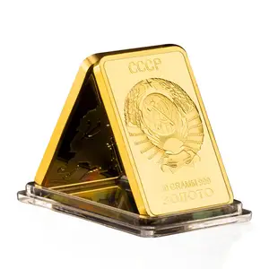 소련의지도 소장 금도금 기념품 바 CCCP 컬렉션 창조적 인 선물 기념 동전