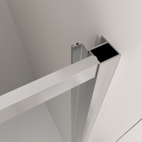 Cabine de douche moderne en verre trempé encadrée, design minimaliste, surface facile à nettoyer, approvisionnement direct usine pour la rénovation de salle de bain