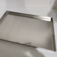 Bac de récupération d'huile métallique robuste, bac de collecte des liquides rectangulaire en métal pour machines, bac de récupération des condensats d'eau pour générateur