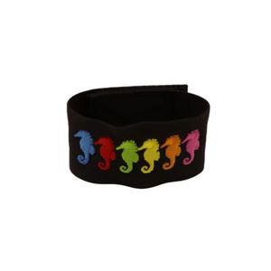 Bracelets de poignet et sangles de bras en tissu tricoté avec velcro, taille personnalisée, velcro brodé pour campagnes promotionnelles - Product Image 4