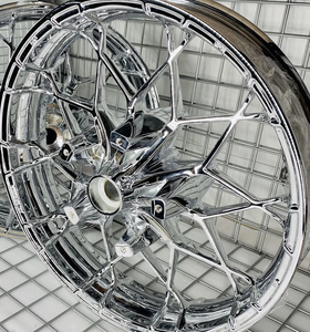 Compatible avec les Harley Street Glide FLHX&Touring Ultra FLHT 08-23, roue avant chromée <span class=keywords><strong>Prodigy</strong></span> de 21 pouces - Product Image 1