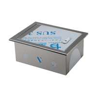 Boîte de distribution en acier inoxydable, boîte encastrée, boîte de commande électrique encastrée, armoire de commande électrique 100A 220V/380V